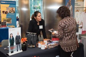 Sonia Martinez at booth