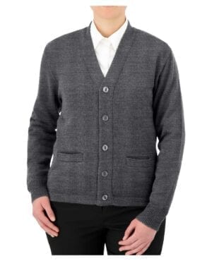 button down grey womens cardigan with pockets
