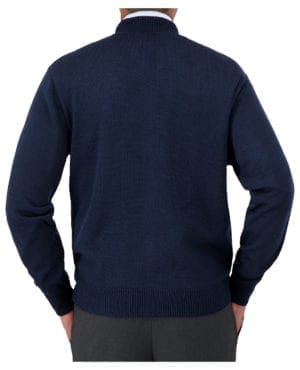 back of uniform sweater
