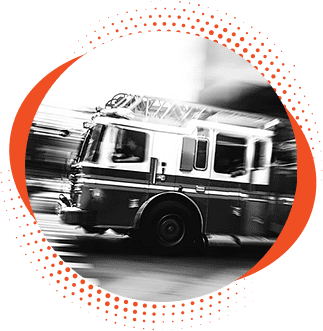 fire truck in circle