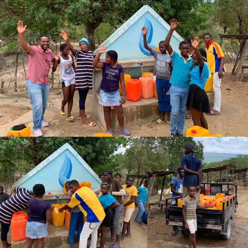 A BNF water well at an orphanage in Haiti.